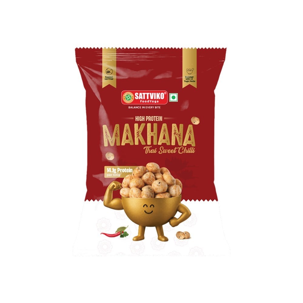 Sattviko High Protein Sweet Chilli Roasted Flavoured Makhana