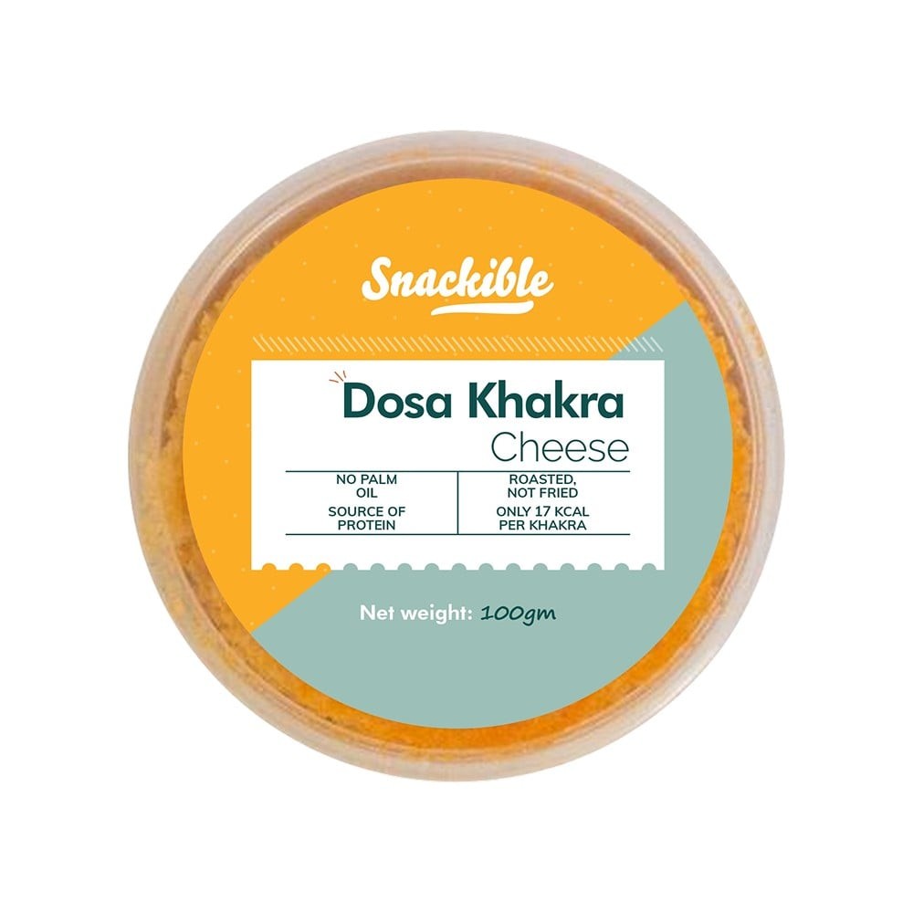 Snackible Cheese Dosa Khakhra