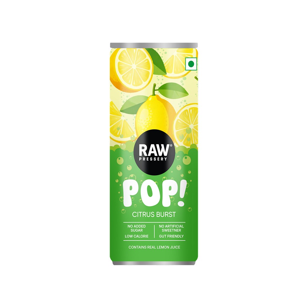 Raw Pressery POP Citrus Burst Prebiotic Soda