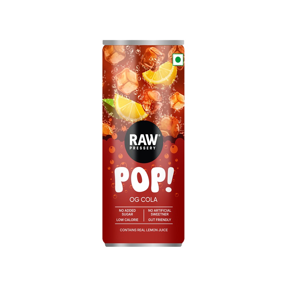 Raw Pressery Pop OG Cola Prebiotic Soda