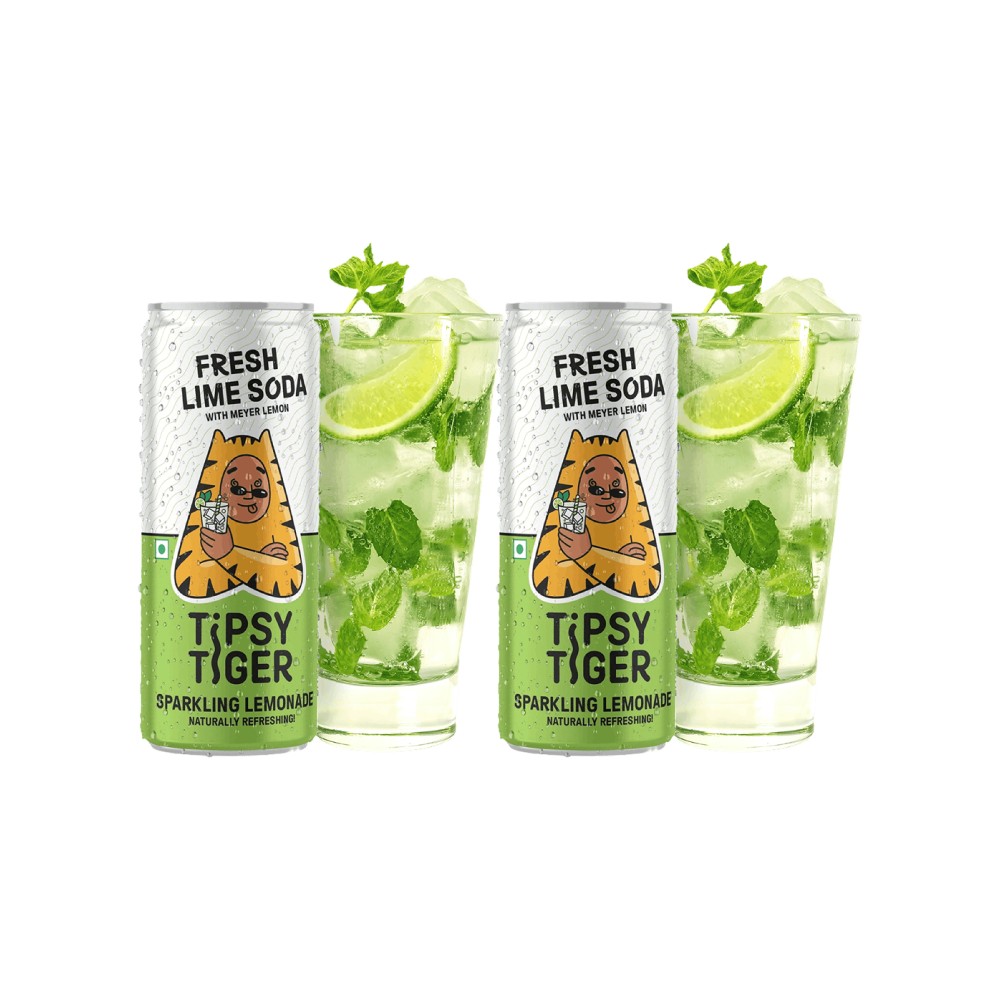 Tipsy Tiger Fresh Lime Soda Sparkling Lemonade