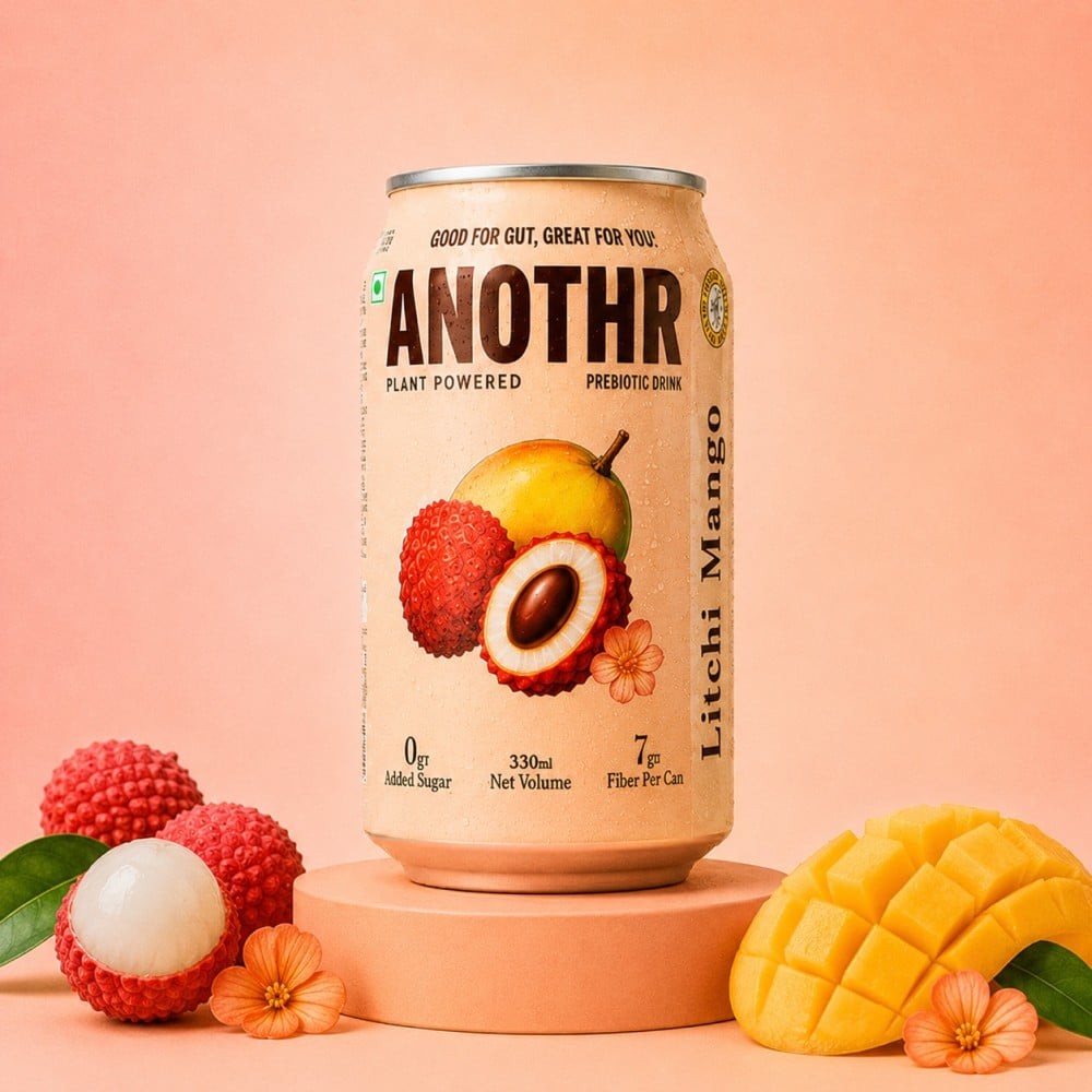 Anothr Plant Based Prebiotic Soda (Litchi Mango)