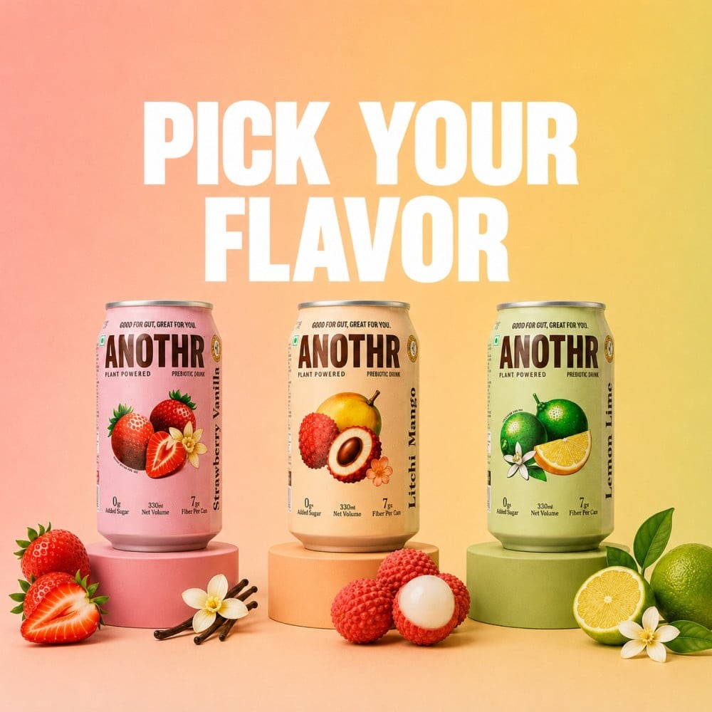 Anothr Plant Based Prebiotic Soda (Litchi Mango)