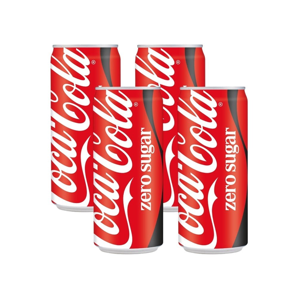 Coca-Cola Zero Sugar Soft Drink - Pack of 4