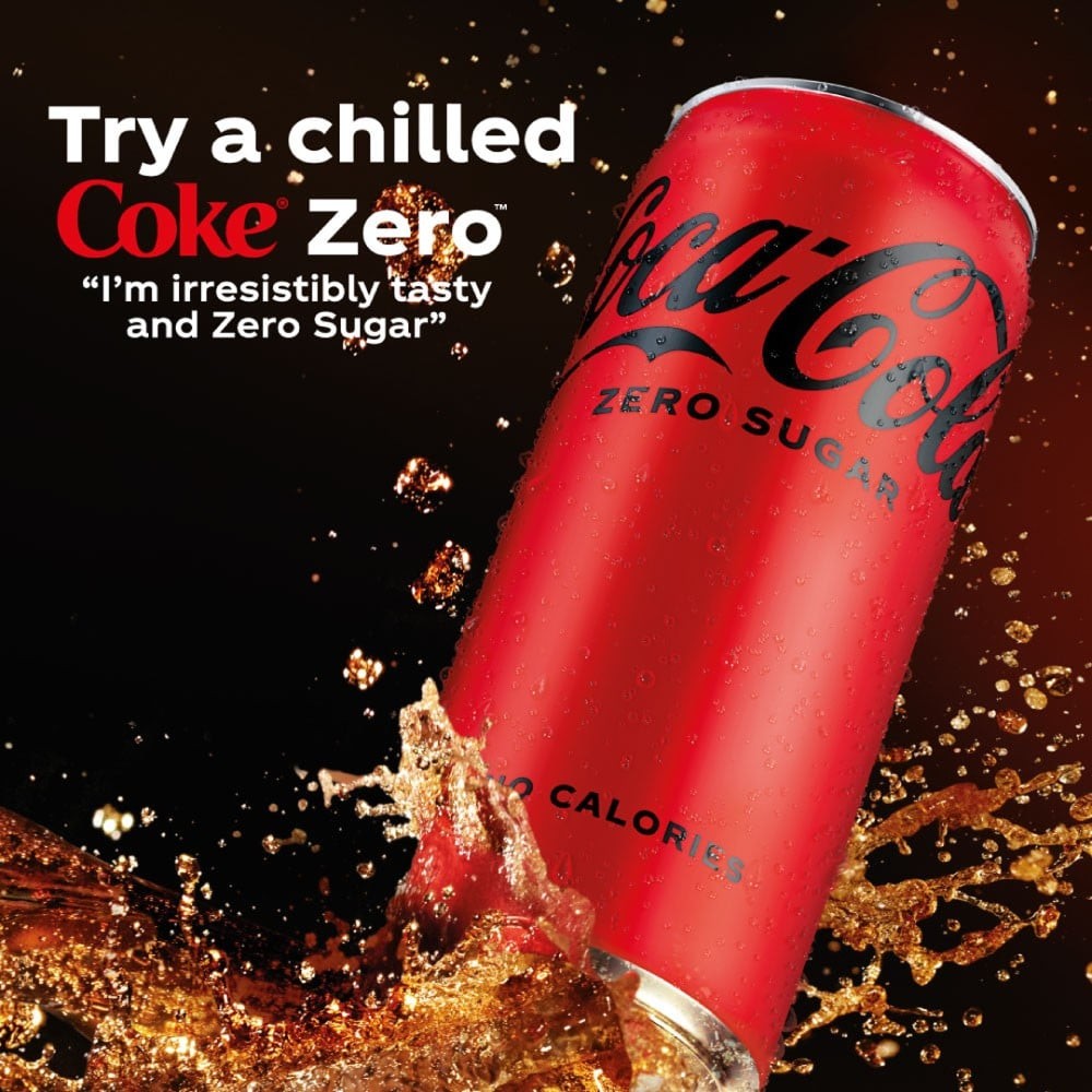 Coca-Cola Zero Sugar Soft Drink - Pack of 6