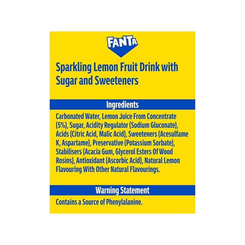 Fanta Premium Lemon Lime Soft Drink