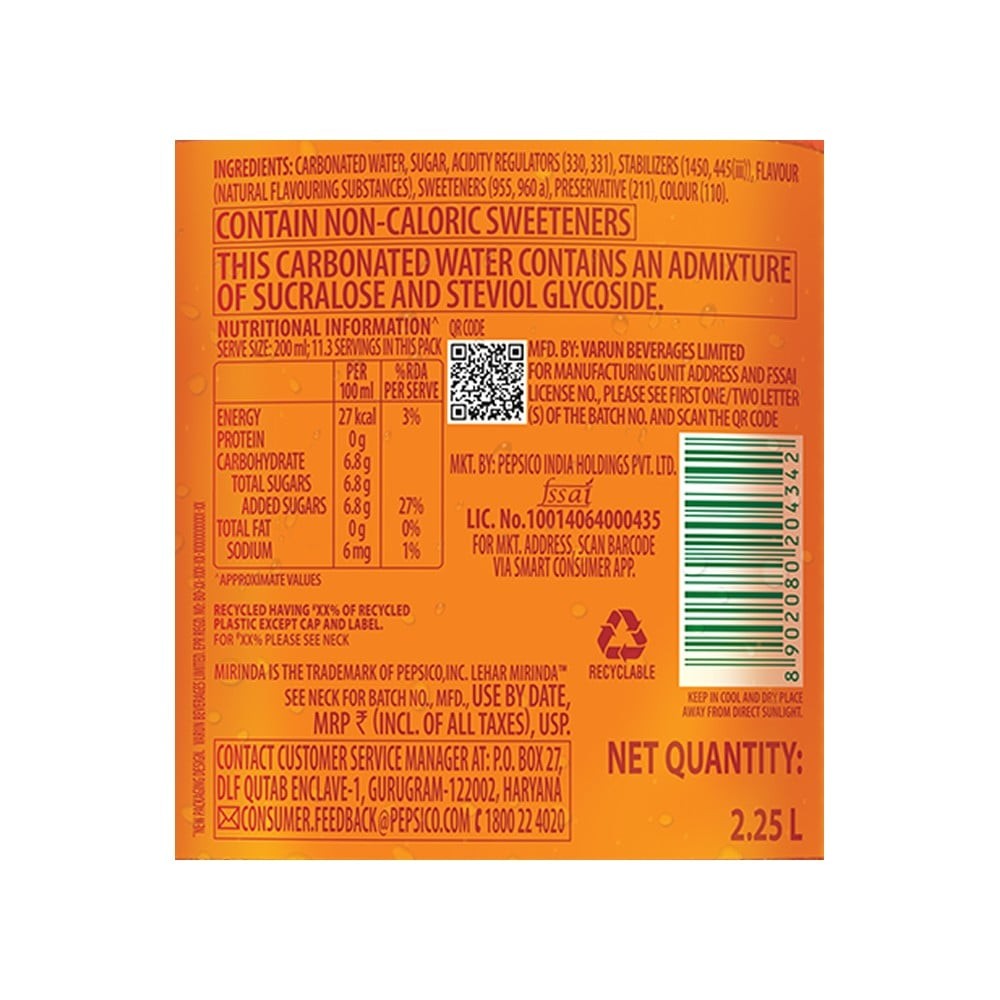 Mirinda Orange Soft Drink