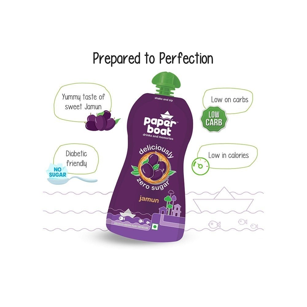 Paper Boat Jamun, Fruit Juice (Zero Added Sugar, Low Calorie)