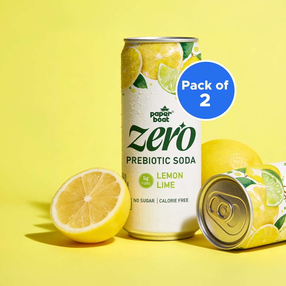 Paper Boat Lemon Lime Prebiotics Soda