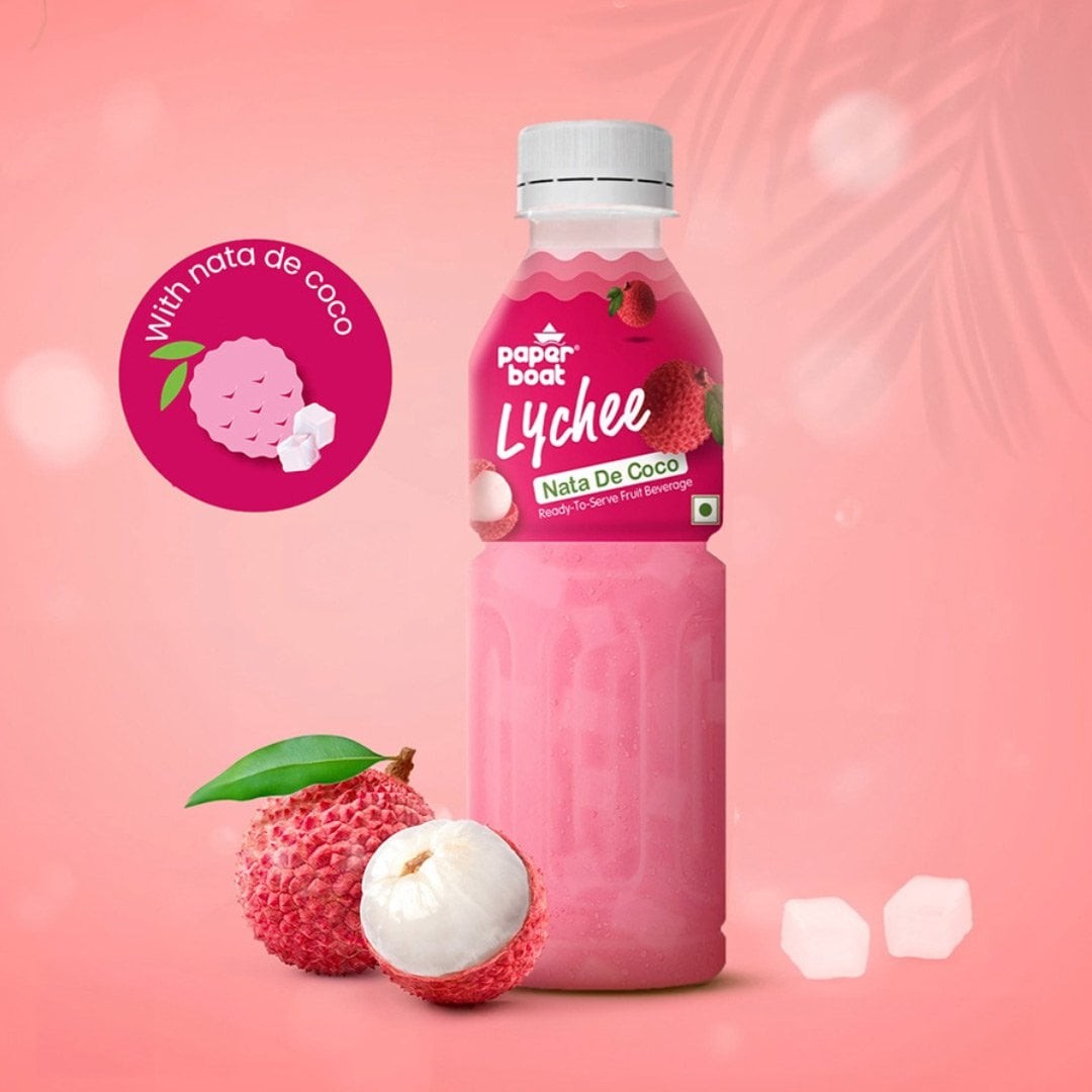 Paper Boat Nata De Coco Lychee Juice