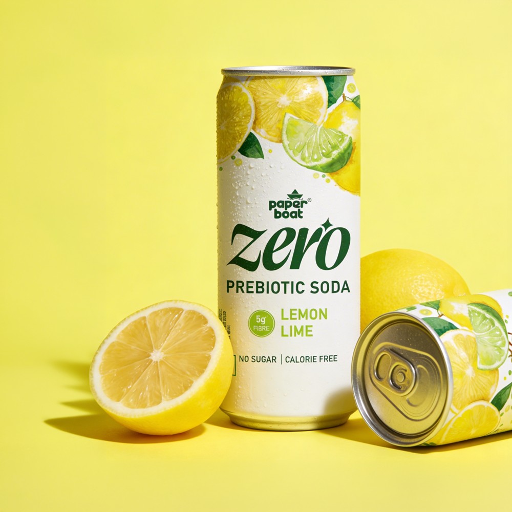 Paper Boat Zero Prebiotic Soda (Lemon Lime)