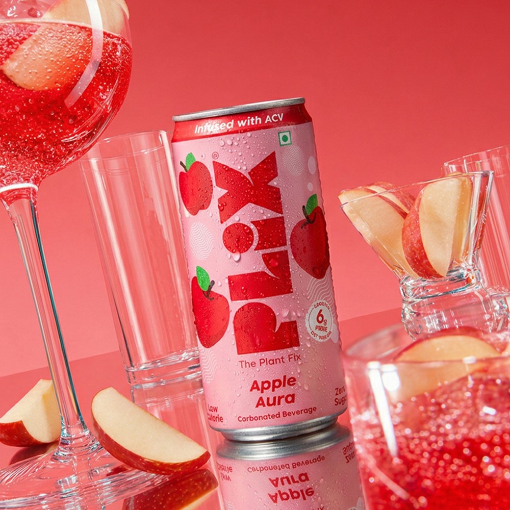 Plix Apple Aura Fizzy Prebiotic Soda