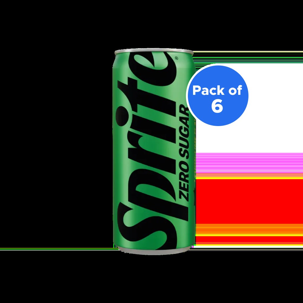 Sprite Zero Soft Drink - Pack of 6
